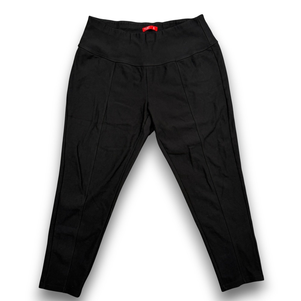Maze‎ Collection Leggings Womens 2X Black Seamed High Rise Pull On Stretch